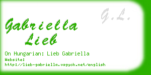 gabriella lieb business card